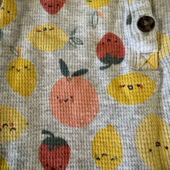 Old Navy - Gray and Yellow Footies One Piece - Picture 3 of 4